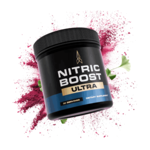 Nitric Boost Ultra men's wellness supplement bottle